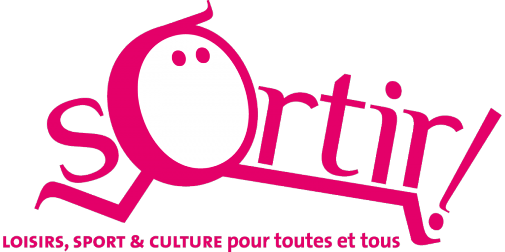 Logo officiel du dispositif Sortir !
Avec le slogan "Loisirs, sport et culture pour toutes et tous"