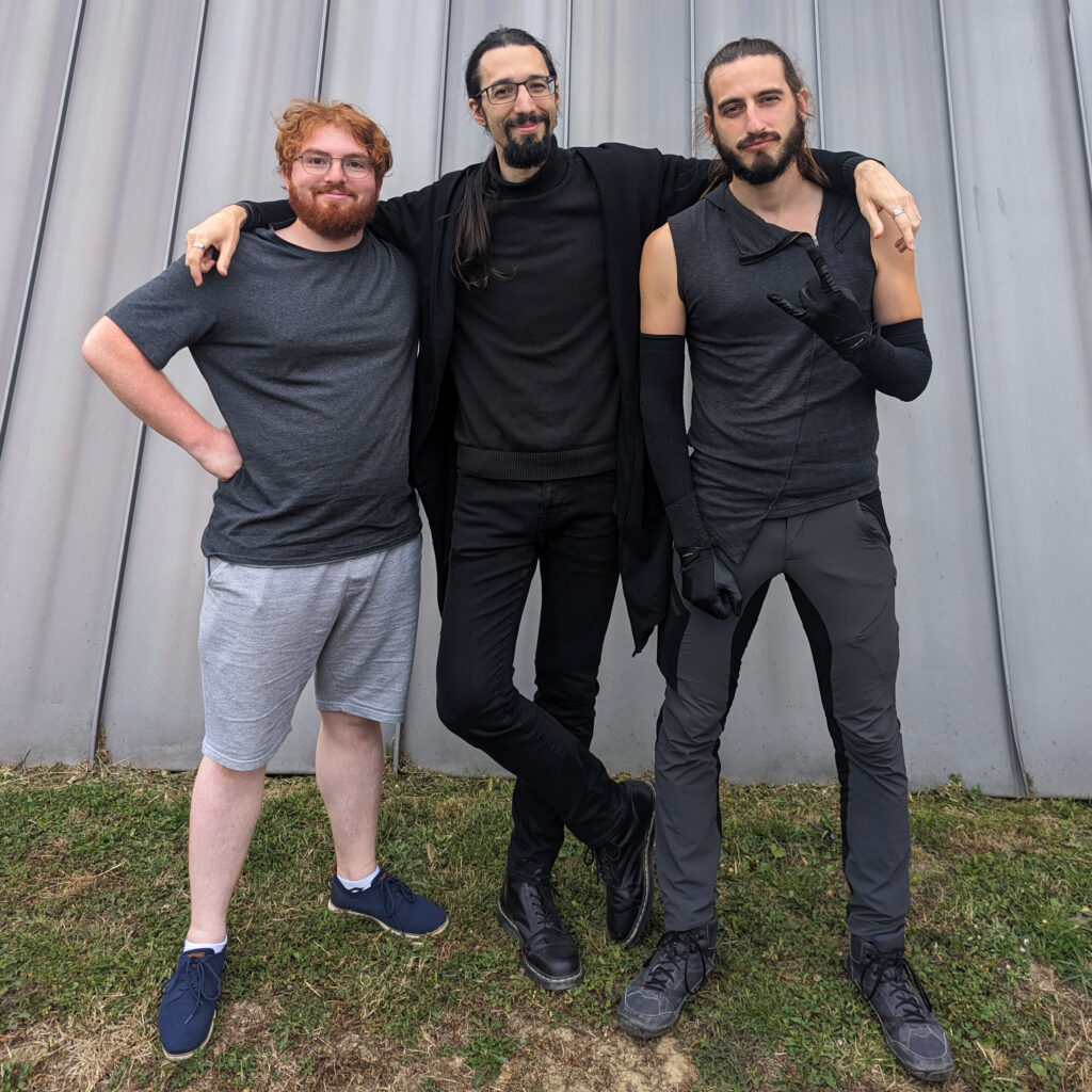 Les membres du bureau, de gauche à droite : Damien, Florian, et Antoine.